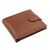 Brown Button Down Leather Wallet