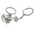 Key to My Heart Twin Keyring Set for Him & Her in organza bag