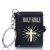 Mini Black Cover Holy Bible Keyring Presented in Organza Gift Pouch